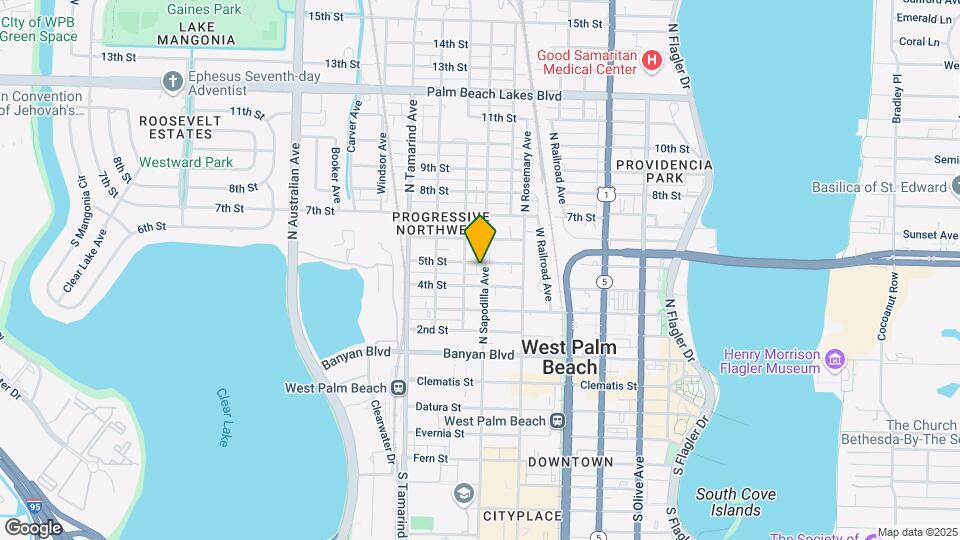 515 N Sapodilla Ave Map and Location Details