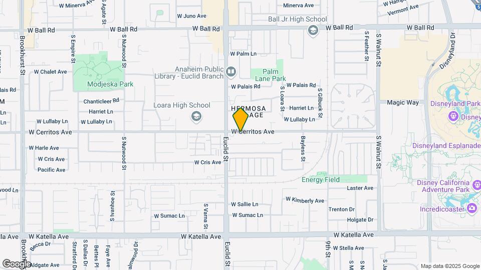 1670 W Cerritos Ave, Unit Disney Heaven Unit B Map and Location Details