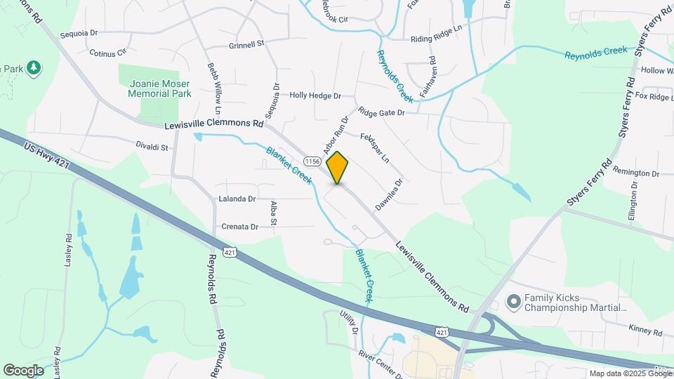 1010 Lewisville Clemmons Rd Map and Location Details