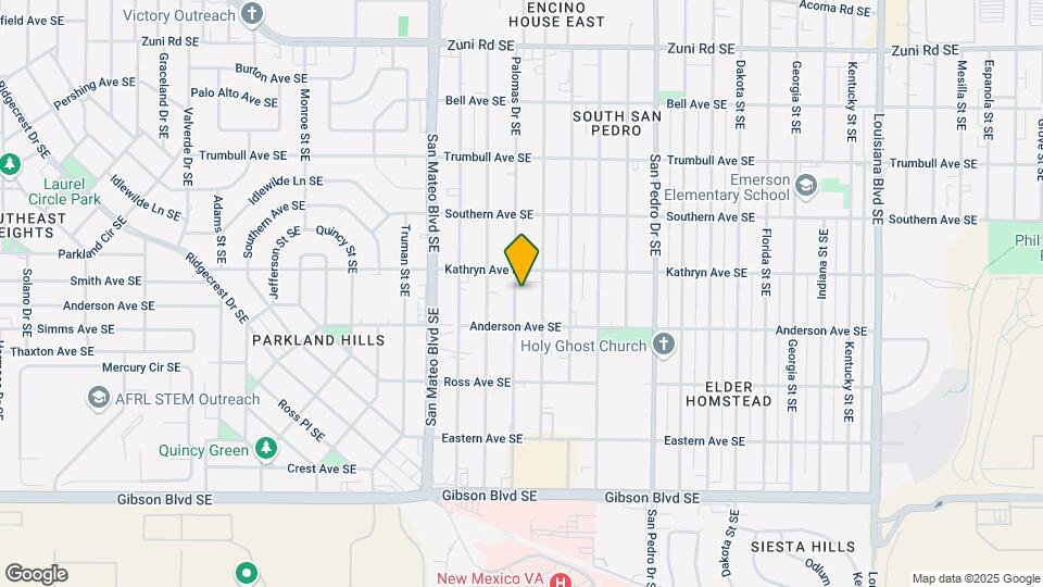 1018 Palomas Dr SE Mapa y Detalles de la Ubicación