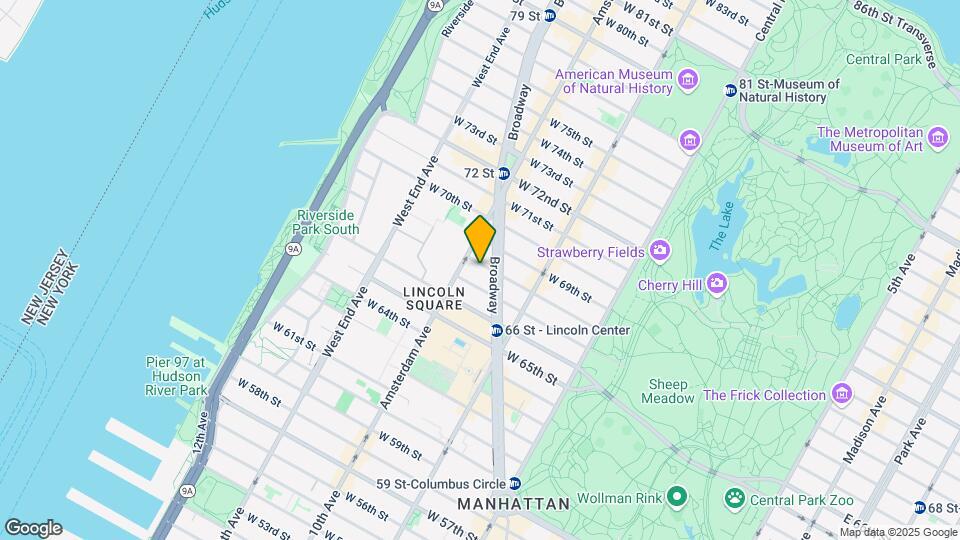 146-148 W 68th St Mapa y Detalles de la Ubicación
