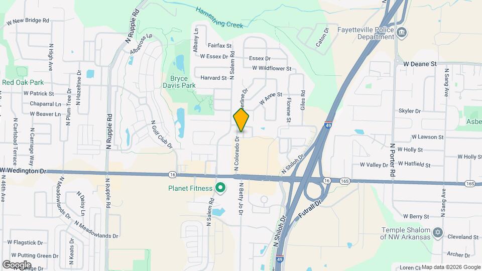 3238 W Montrail Pl Map and Location Details