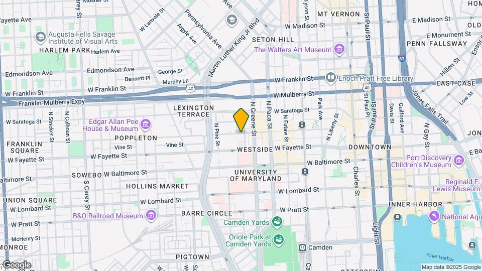 617 W Lexington St Map and Location Details