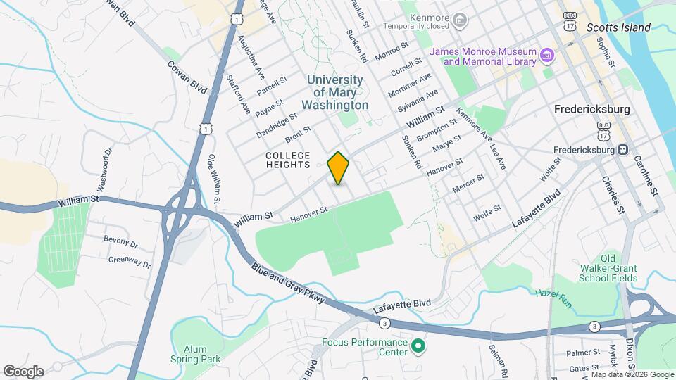 815 Bright St Map and Location Details