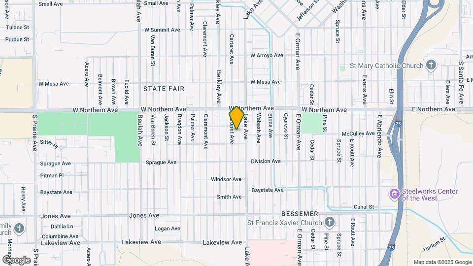 1410 Carteret Ave Map and Location Details