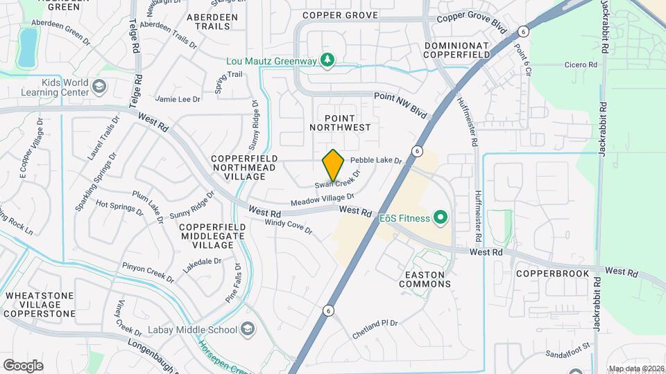 15415 Swan Creek Dr Map and Location Details