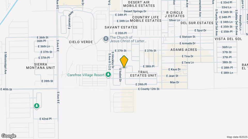 3852 S Desert Air Blvd Map and Location Details