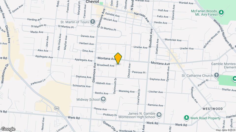 3334 Dartmouth Dr Map and Location Details