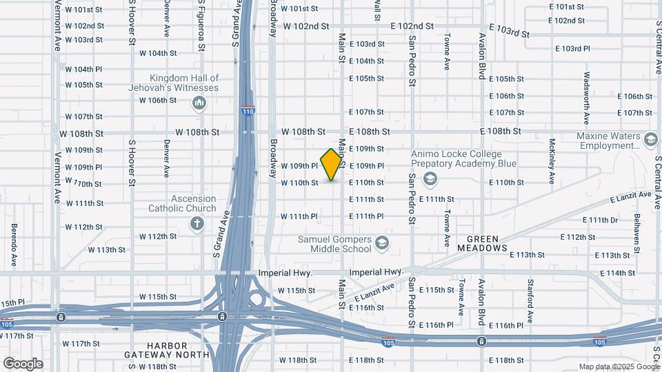 114 W 110th St Map and Location Details