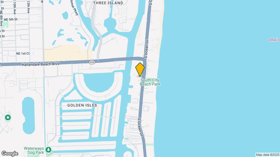 1865 S Ocean Dr, Unit 6C Map and Location Details