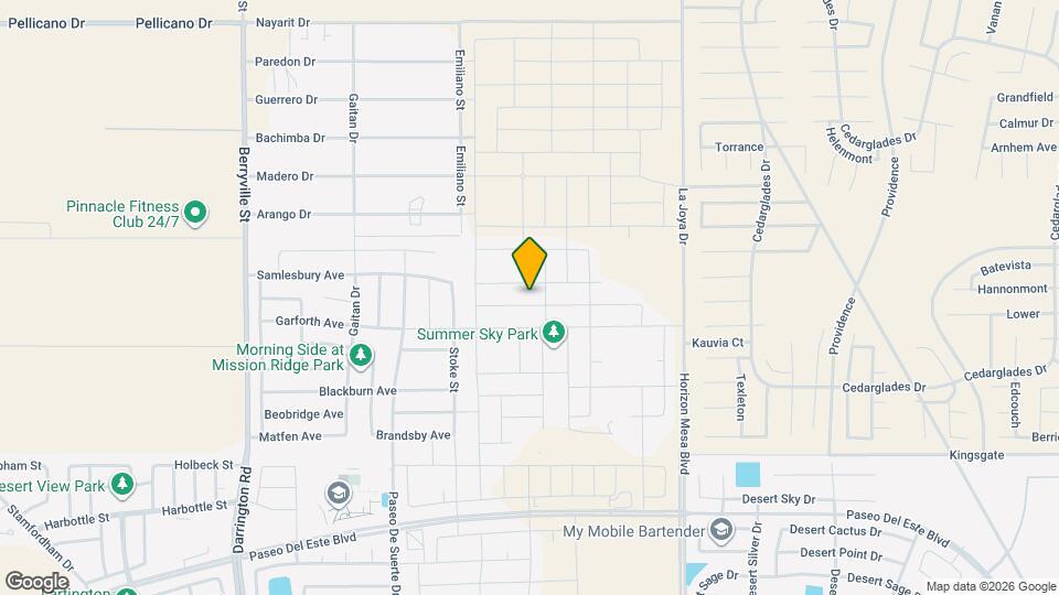 13849 Sky Harbor Ave Map and Location Details