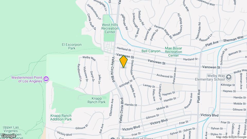 6701 Neddy Ave Map and Location Details