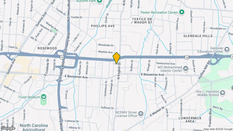 1012 N Raleigh St Map and Location Details