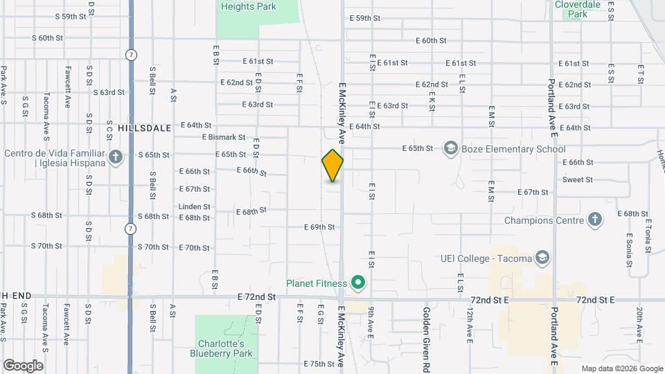 6610 E McKinley Ave Map and Location Details