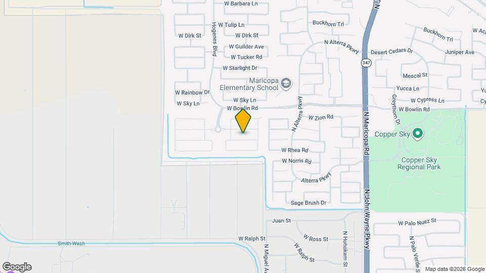 45654 W Meadows Ln Mapa y Detalles de la Ubicación