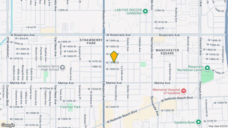 1712 W 147th St Map and Location Details