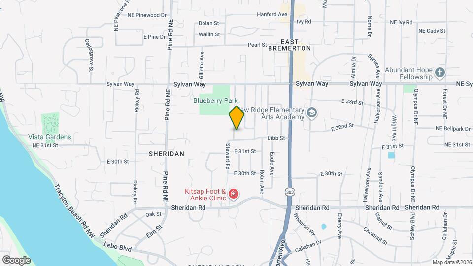 3208 Phillips Ave Map and Location Details