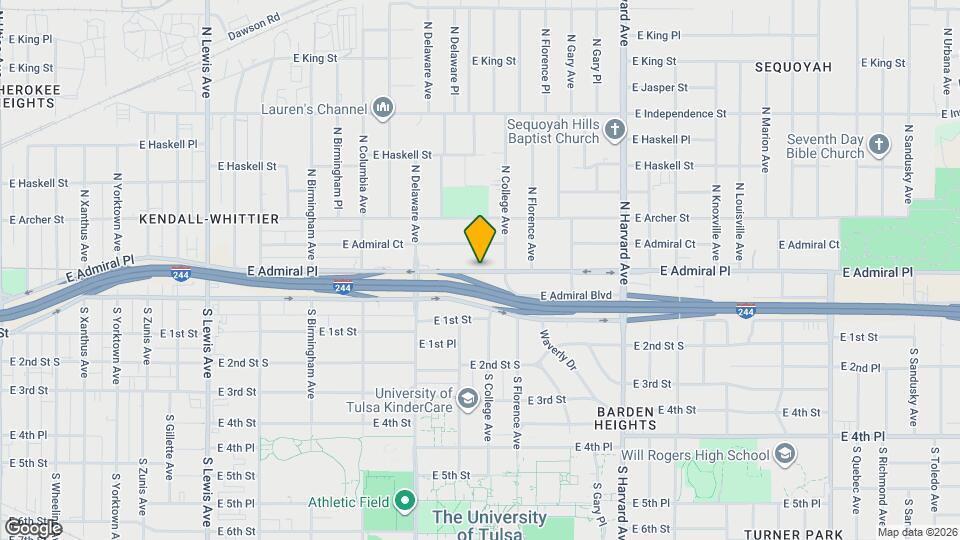 2865 E Admiral Pl Map and Location Details