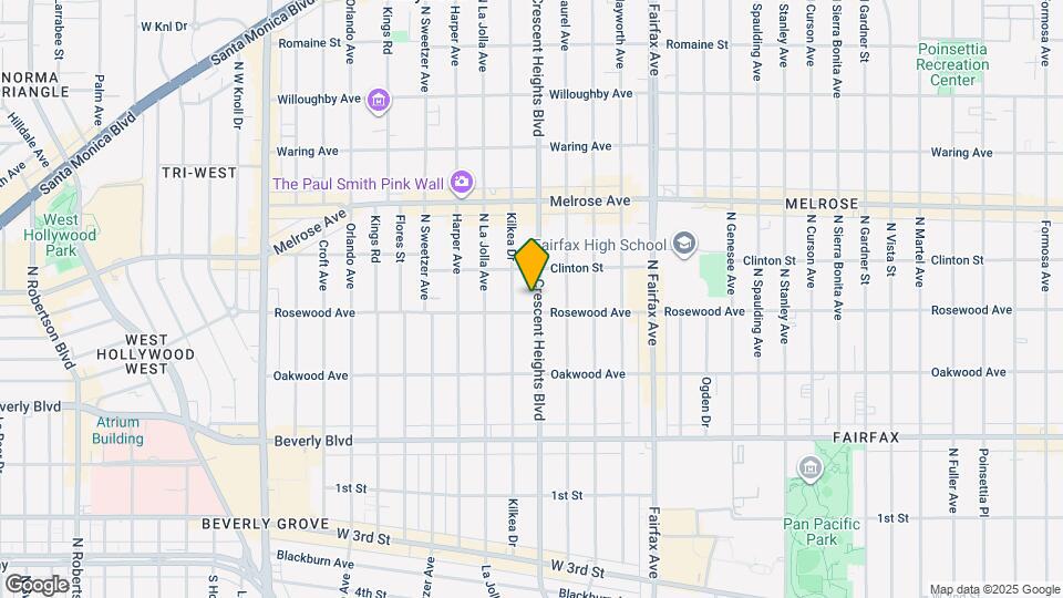 515 N Crescent Heights Blvd Map and Location Details