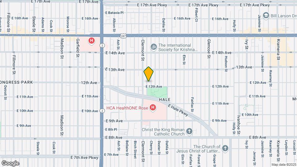 1215 Cherry St Map and Location Details
