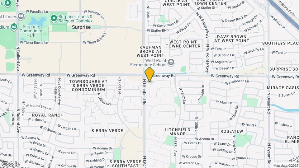 15302 N 138th Ln Map and Location Details