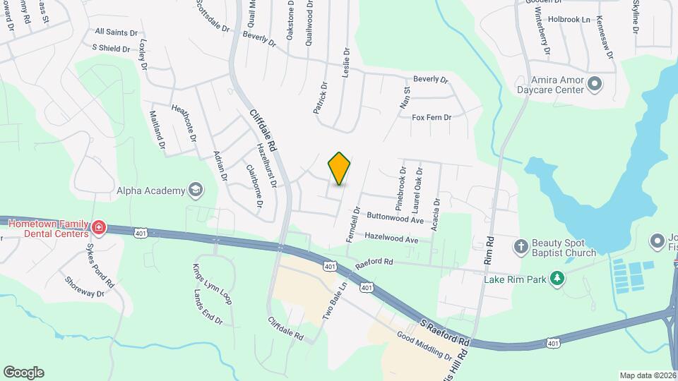 1564 Rossmore Dr Map and Location Details