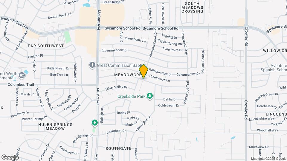 2721 Ctr Crk Ln Map and Location Details