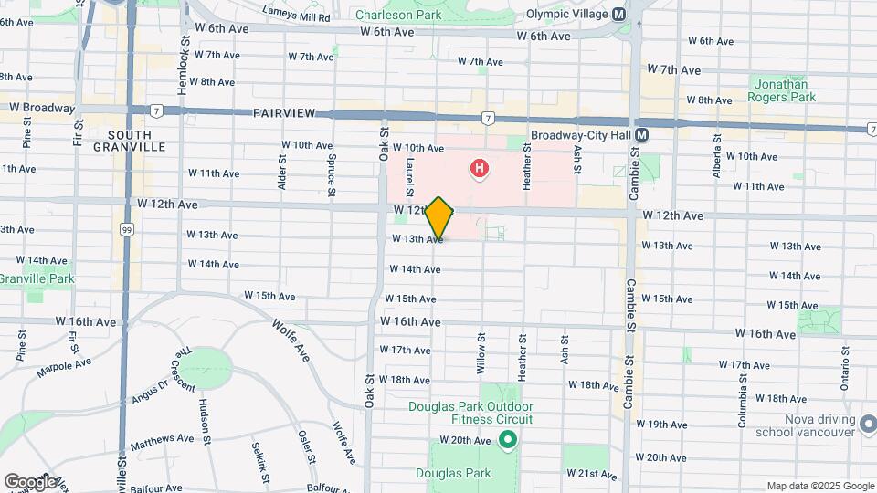 896 W 13th Ave Map and Location Details