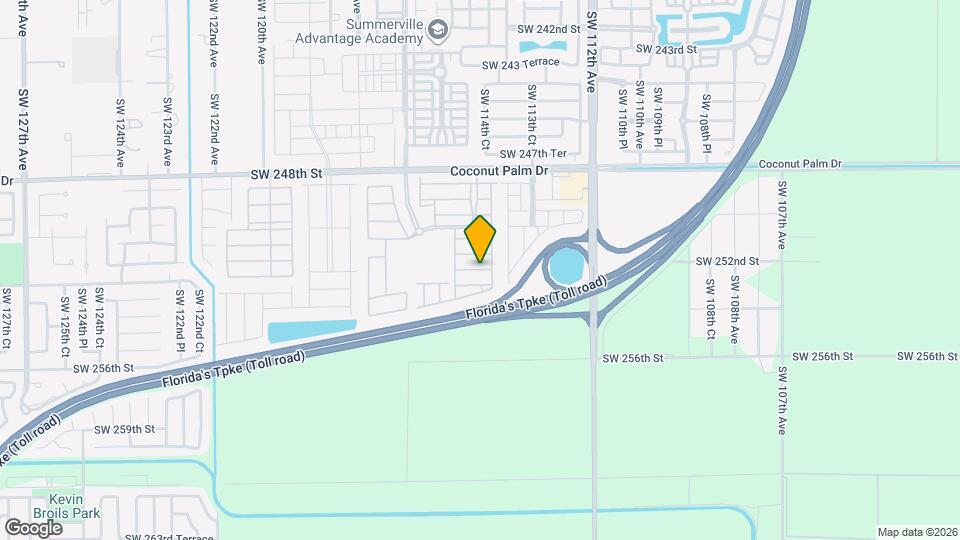 11421 SW 252nd Ter Mapa y Detalles de la Ubicación