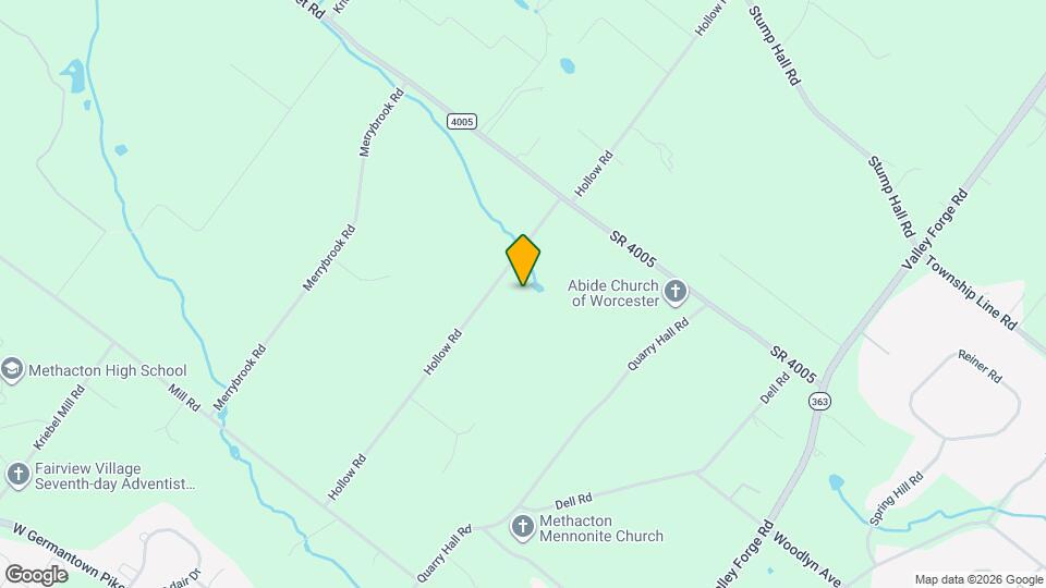 1310 Hollow Road, Unit LilyField Stable Map and Location Details