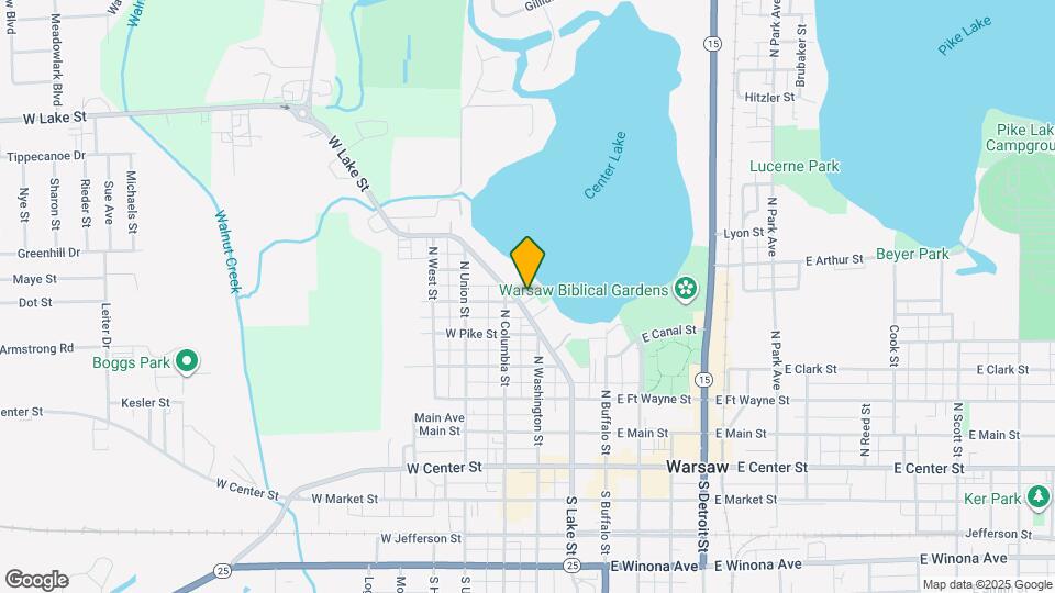 600 N Lake St Map and Location Details