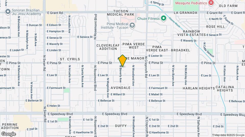 1638 N Beverly Ave Mapa y Detalles de la Ubicación