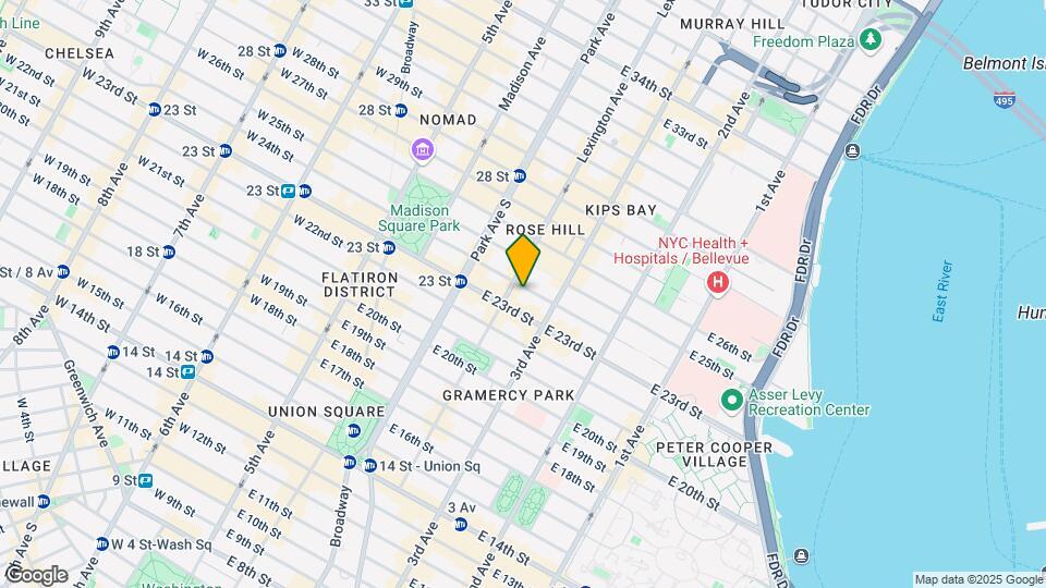 148 E 24th St Map and Location Details