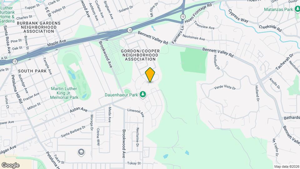 1351 Gordon Ln Map and Location Details