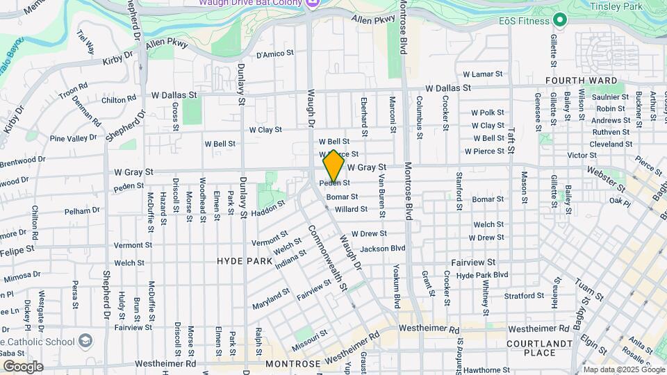 1313 Peden St-Unit -1 Map and Location Details