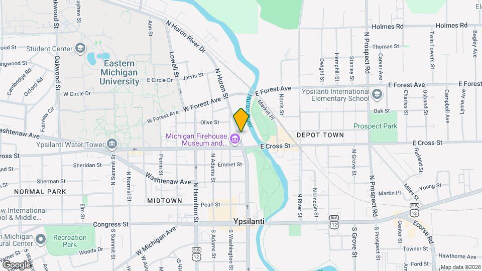 416 N Huron St, Unit #3 Mapa y Detalles de la Ubicación
