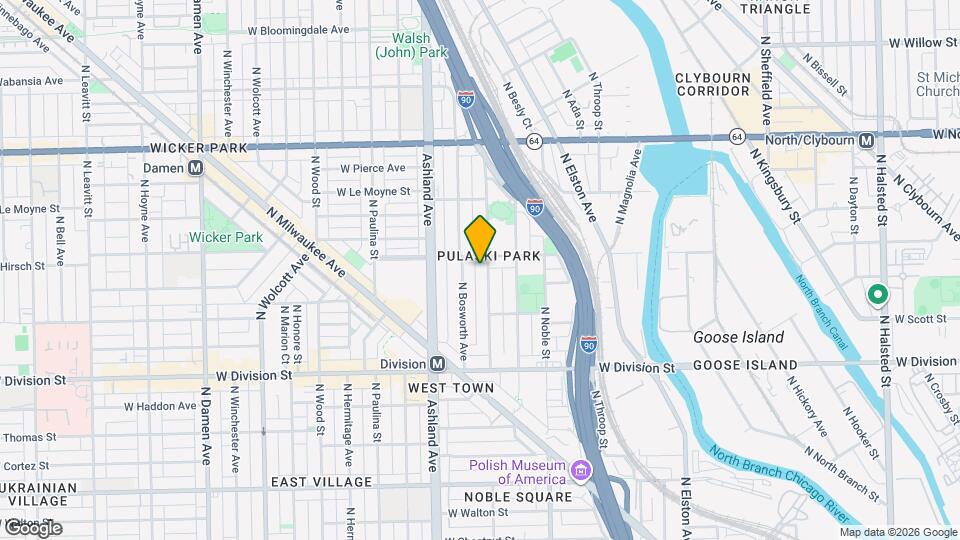 1352 N Greenview Ave, Unit 1352 N Greenview Map and Location Details