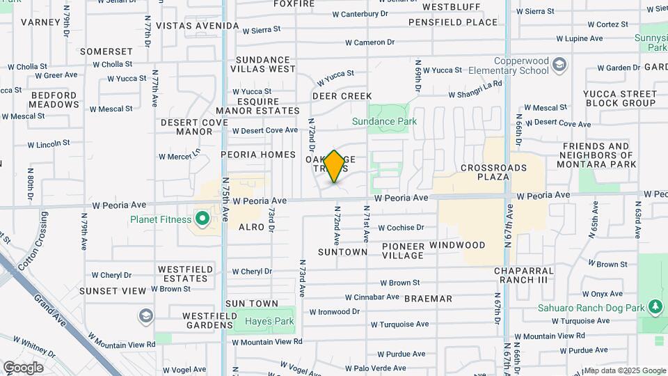 10614 N 72nd Ave Map and Location Details