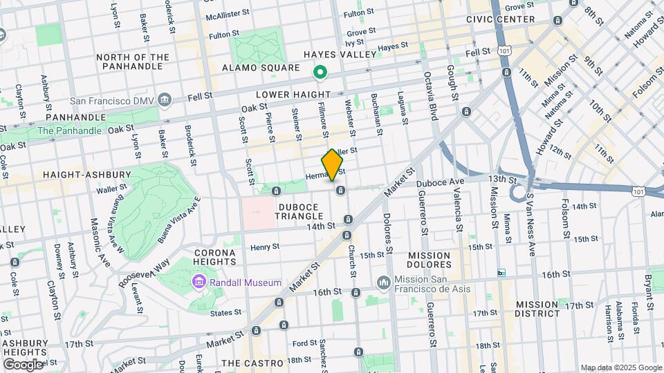 402-412 Duboce Ave Mapa y Detalles de la Ubicación