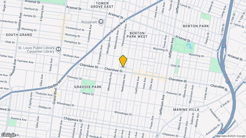 2913 Cherokee St Map and Location Details