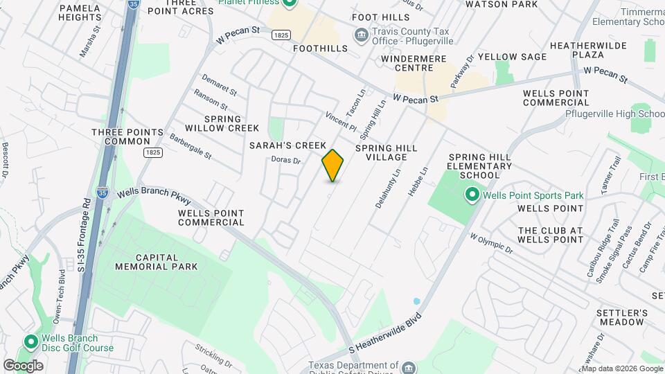 15208 Spring Hill Ln, Unit A Mapa y Detalles de la Ubicación