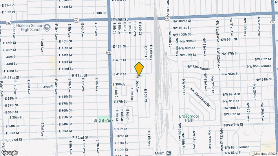 4031 E 10th Ave Map and Location Details