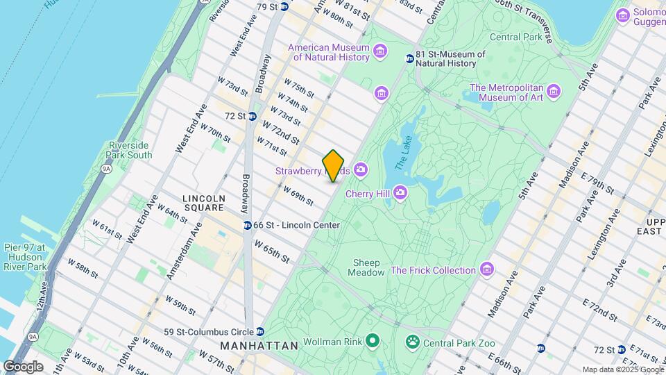 101 Central Park W Mapa y Detalles de la Ubicación