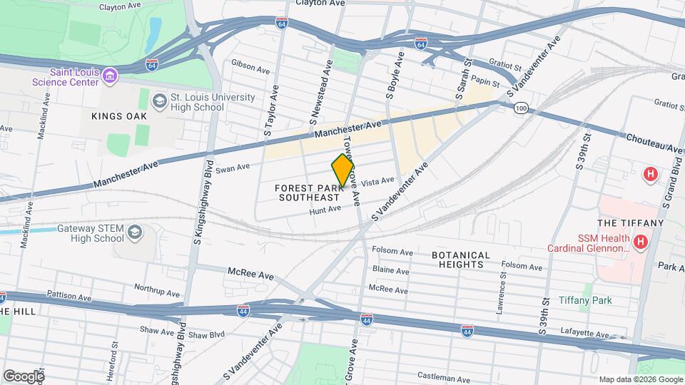 4320 Vista Ave Map and Location Details