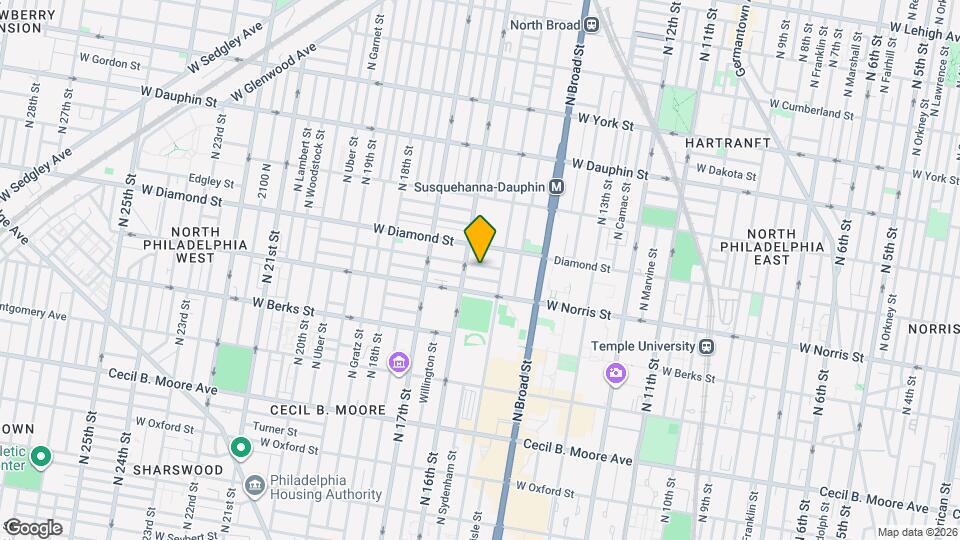 1530 Fontain St Map and Location Details