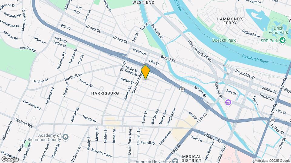 1728 Telfair St, Unit S-A Map and Location Details