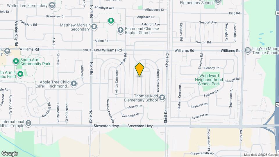 10171 Ainsworth Crescent Map and Location Details