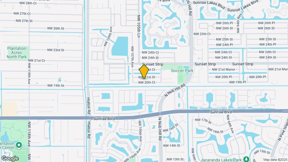 10551 NW 20th Ct Map and Location Details