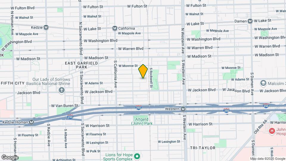 2624 W Adams St Map and Location Details