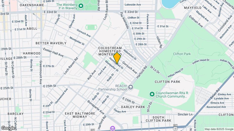 1605 Homestead St Map and Location Details